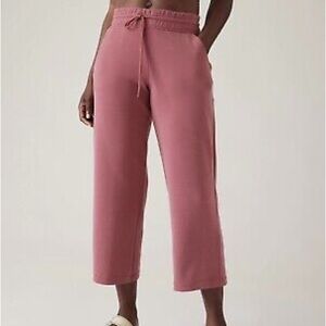 Athleta Seasoft Straight Pants in Berry Rose Pink